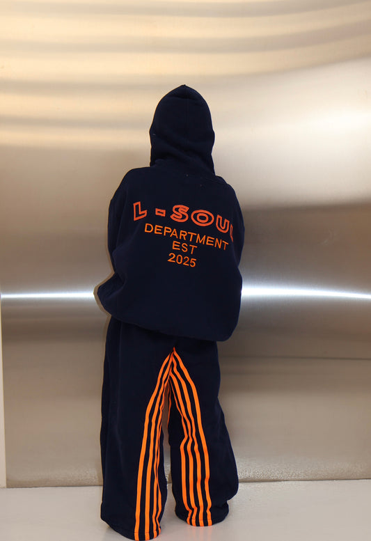 Navy track pant
